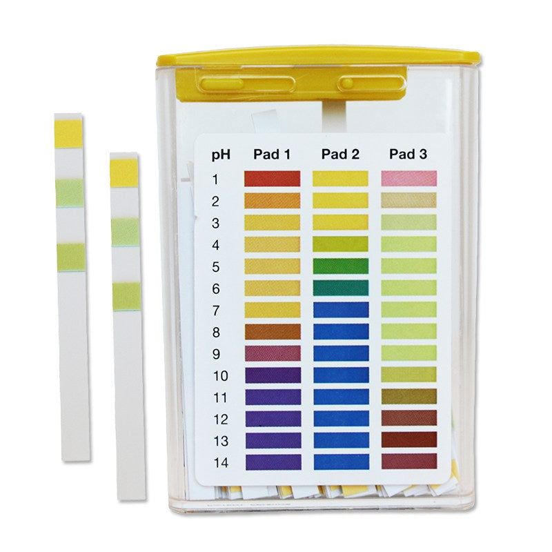 PHydrion Professional Full Spectram 0-14 PH Range Ph Plastic Strips - 100 Strips Per Vial