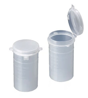 300 mL clear polypropylene sample vial with lock seal lid
