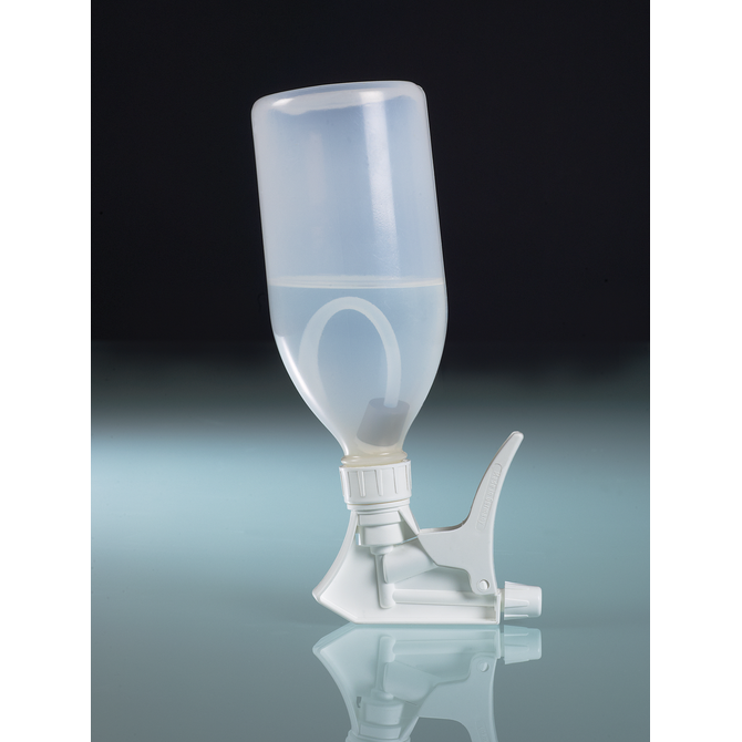 Bürkle Turn’n’Spray bottle demonstrating upside-down spraying
