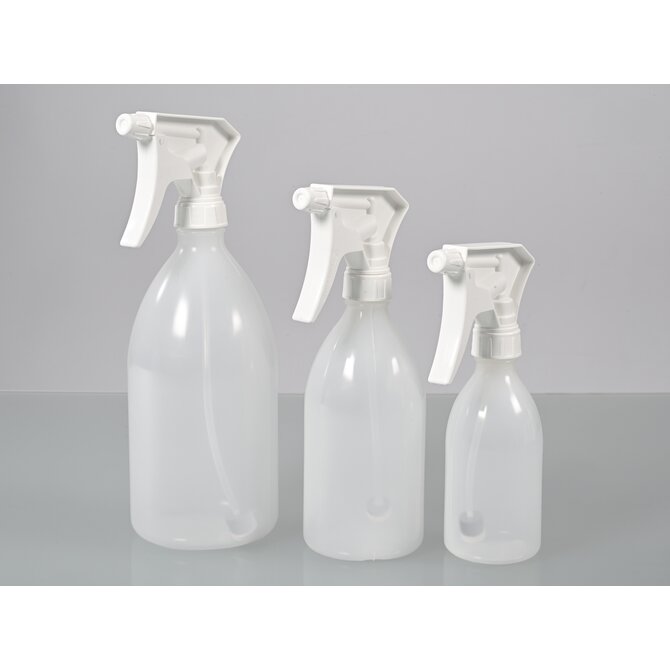 Bürkle Turn’n’Spray bottles in 250 mL 500 mL and 1000 mL sizes