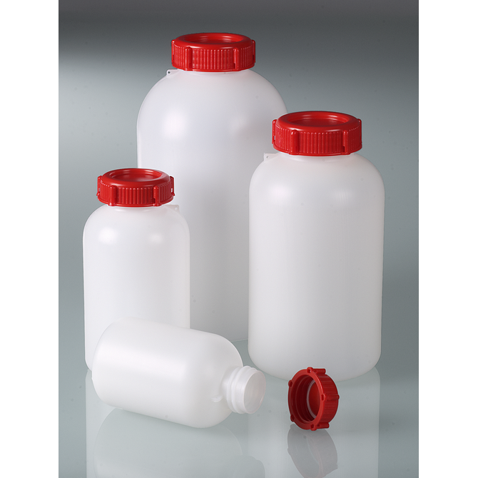Bürkle sealable HDPE wide-neck sample bottles various sizes