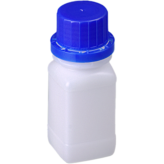 Bürkle Wide-Neck HDPE Reagent Bottles with Tamper-Evident Cap