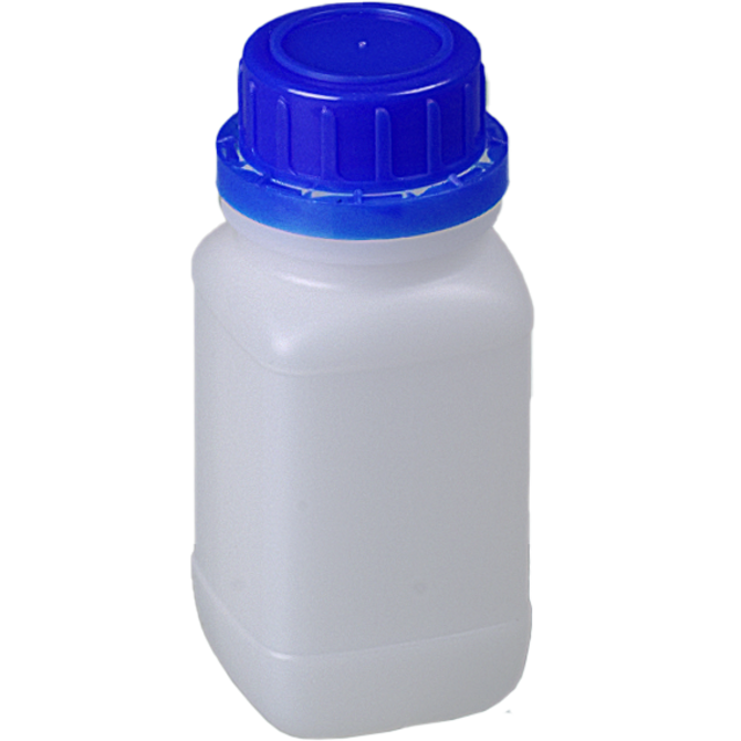 Bürkle Wide-Neck HDPE Reagent Bottles with Tamper-Evident Cap