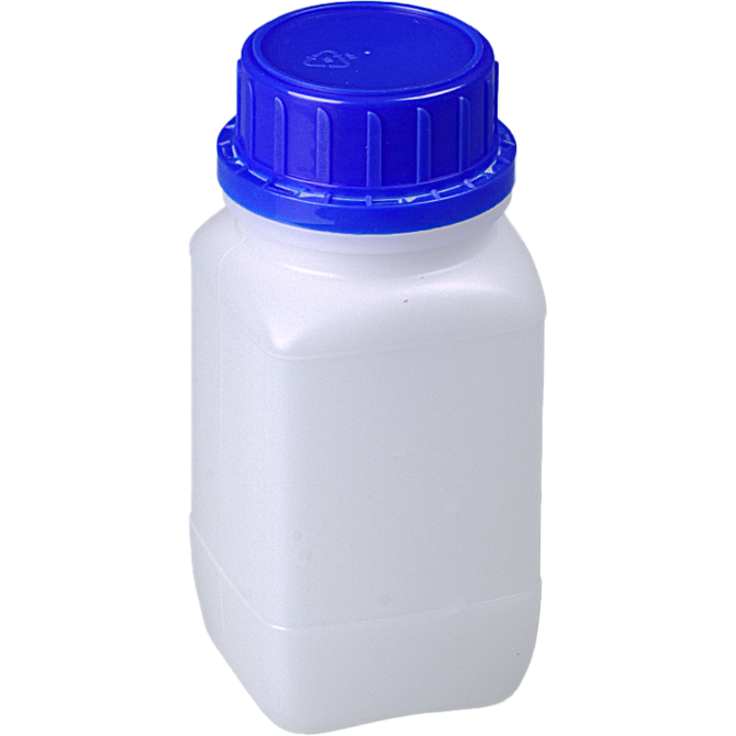 Bürkle Wide-Neck HDPE Reagent Bottles with Tamper-Evident Cap