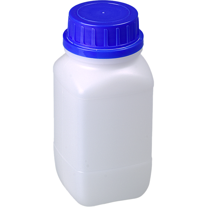 Bürkle Wide-Neck HDPE Reagent Bottles with Tamper-Evident Cap