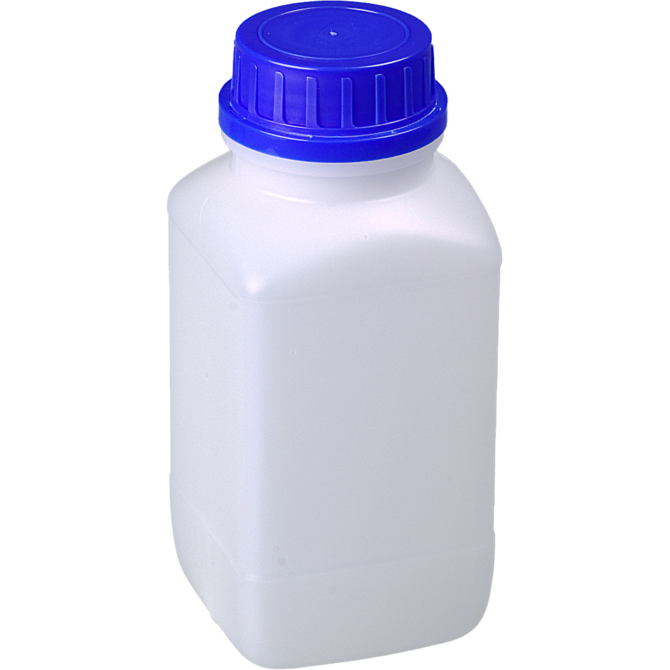 Bürkle Wide-Neck HDPE Reagent Bottles with Tamper-Evident Cap