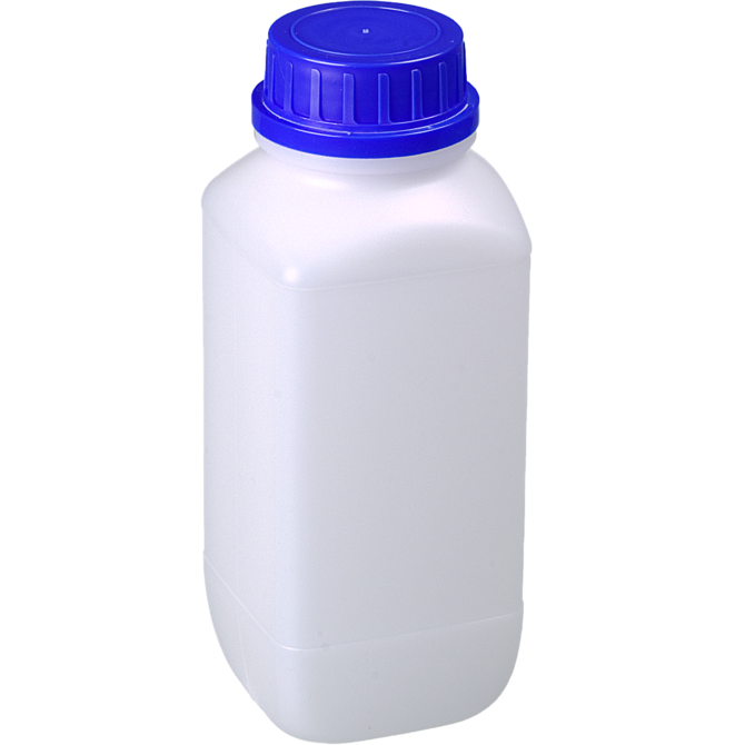 Bürkle Wide-Neck HDPE Reagent Bottles with Tamper-Evident Cap