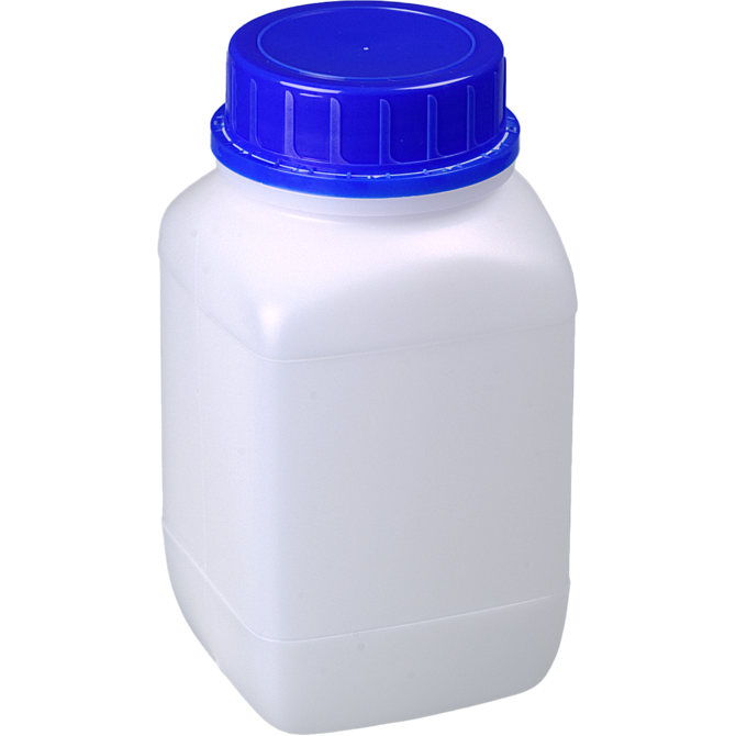 Bürkle Wide-Neck HDPE Reagent Bottles with Tamper-Evident Cap