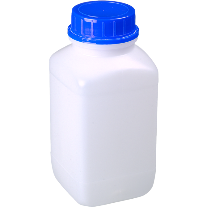 Bürkle Wide-Neck HDPE Reagent Bottles with Tamper-Evident Cap