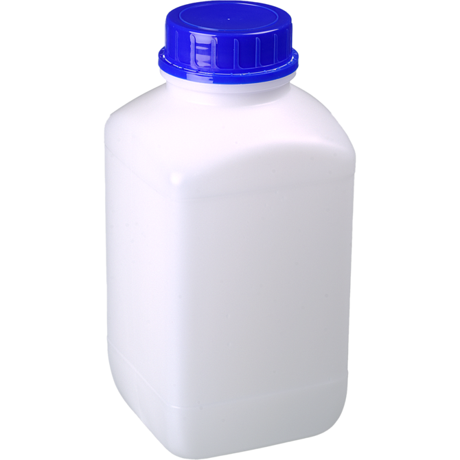 Bürkle Wide-Neck HDPE Reagent Bottles with Tamper-Evident Cap