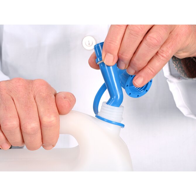 Bürkle Wide-Neck HDPE Canister with 3/4" Threaded Outlet