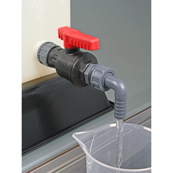 G 3/4 inch polypropylene ball valve for laboratory liquid transfer