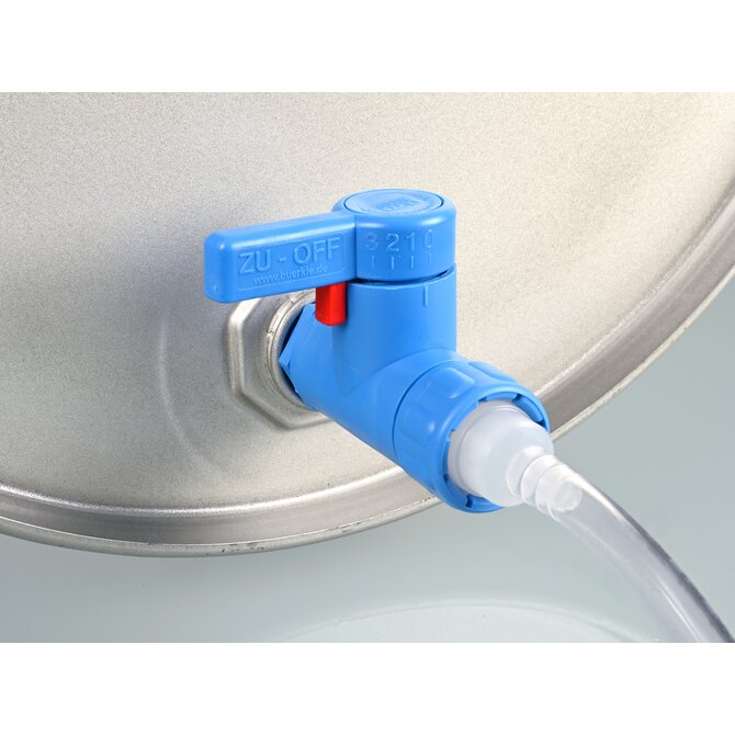 Burkle blue hose nozzles with G 3/4 inch StopCock connection