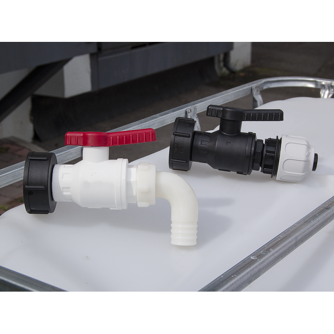 Burkle IBC discharge valve 0534-0001 with 25 mm hose screw connection