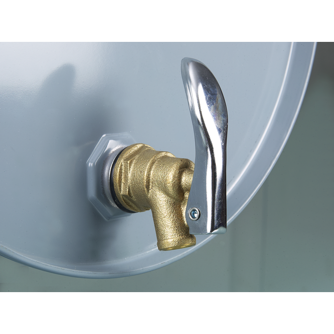 Burkle 0535-0010 self-closing brass drum tap