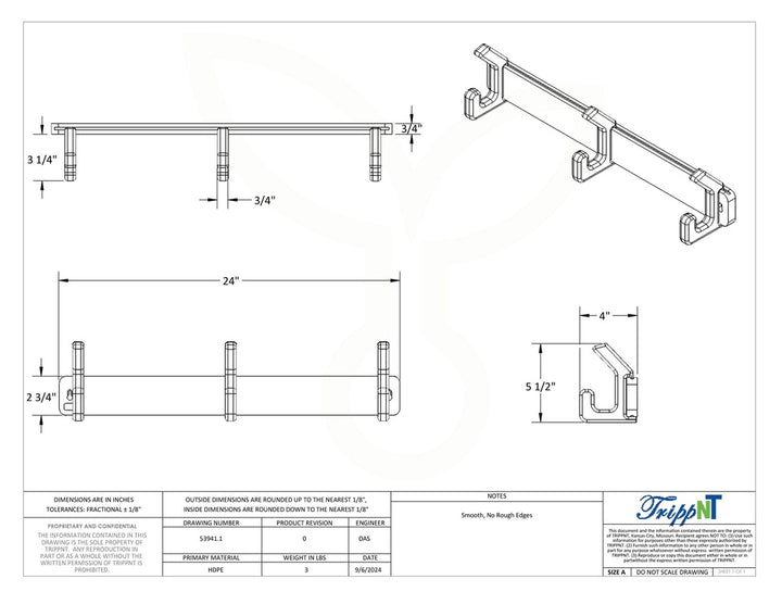 Adjustable Surgical Helmet Rack