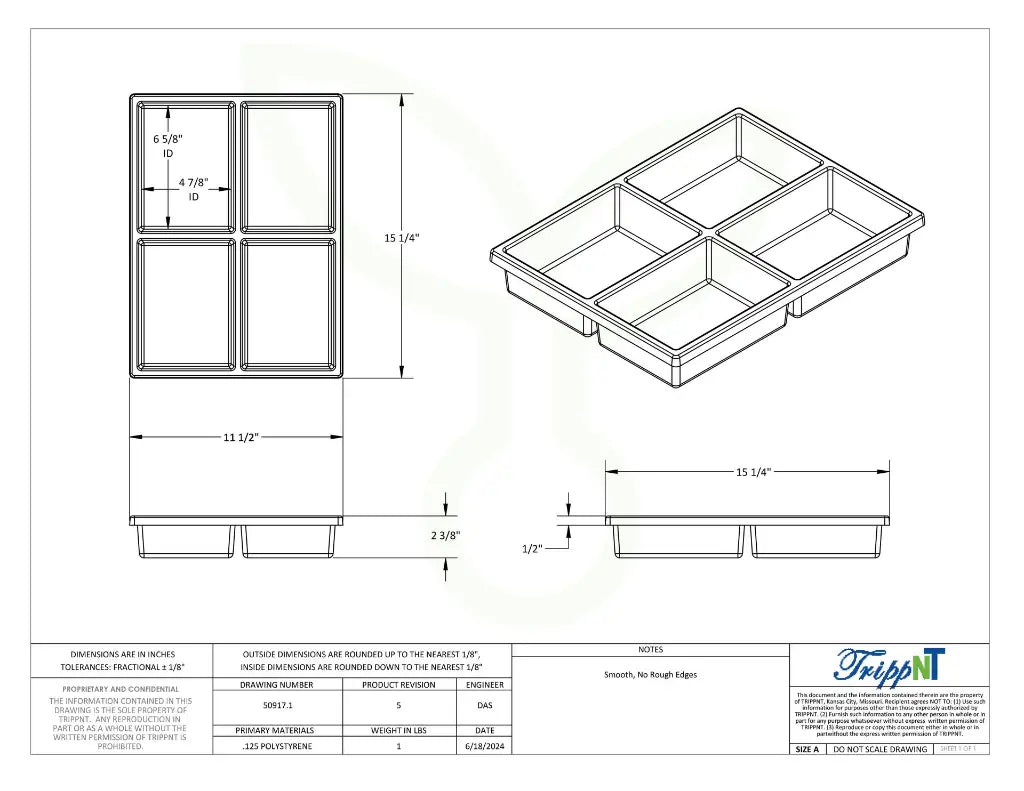 Cart Compartment Drawer Organizers