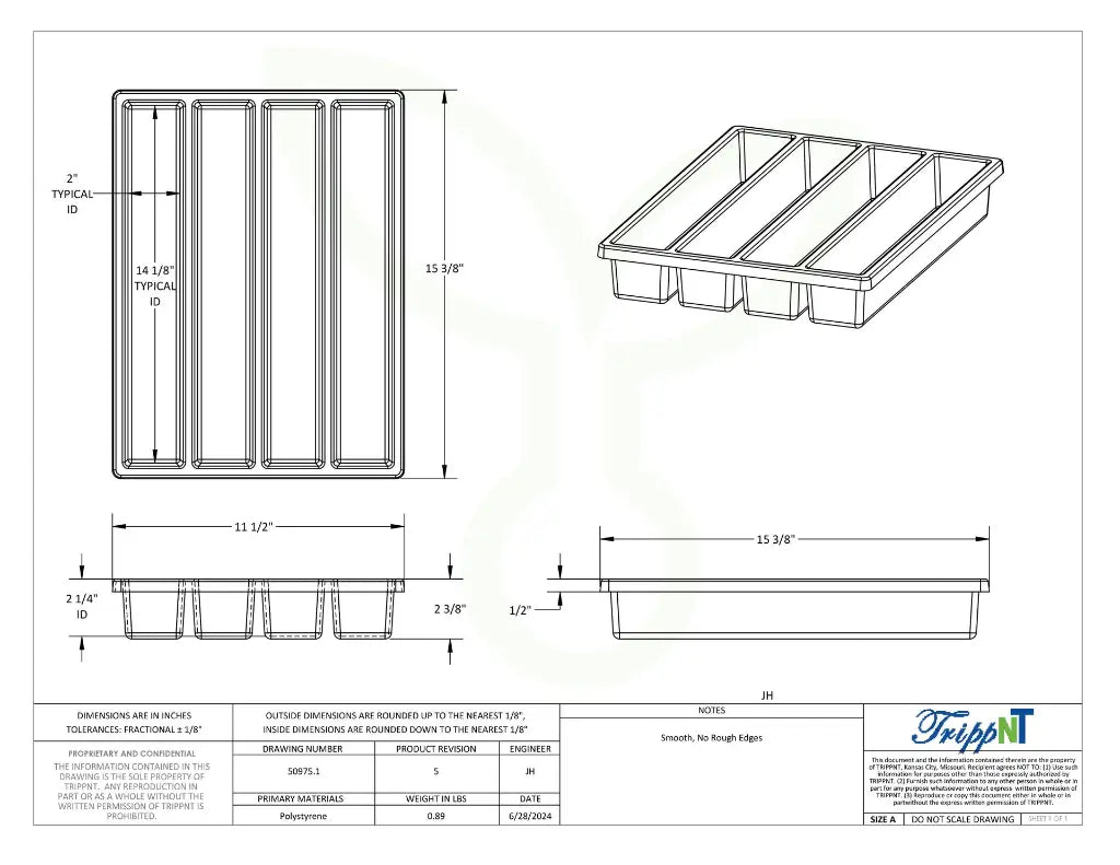 Cart Compartment Drawer Organizers