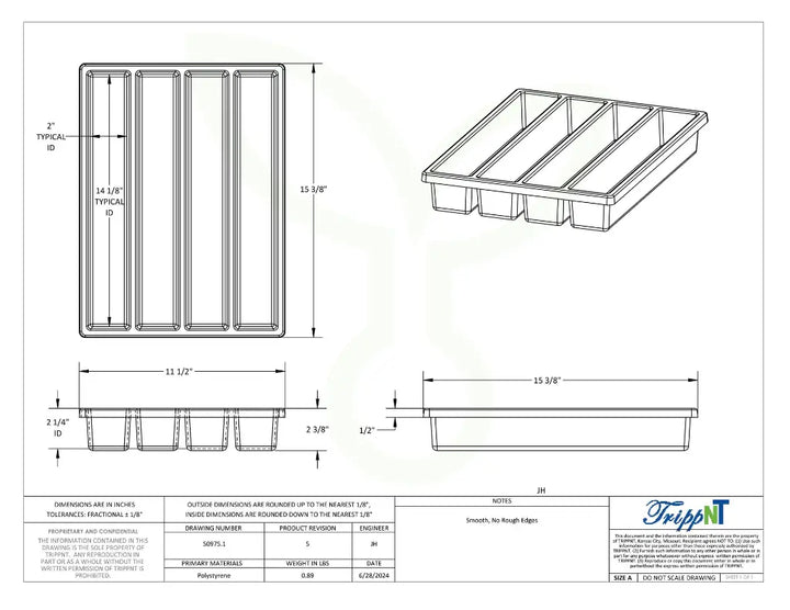 Cart Compartment Drawer Organizers