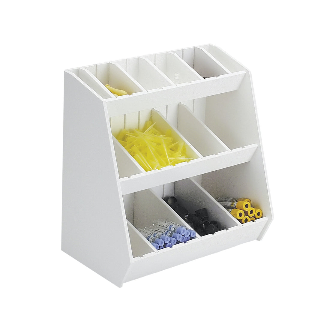 Lab Storage Shelves with Bins