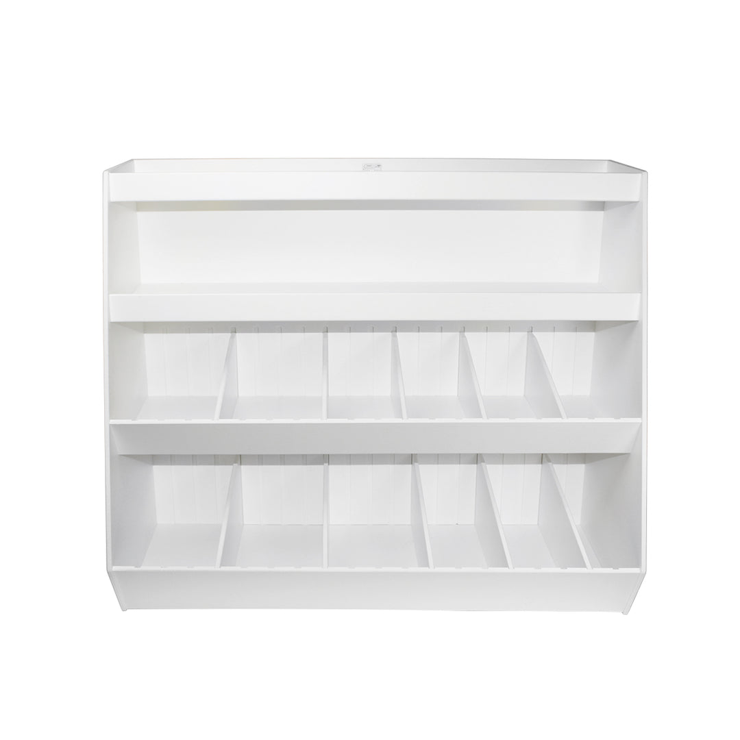 Lab Storage Shelves with Bins