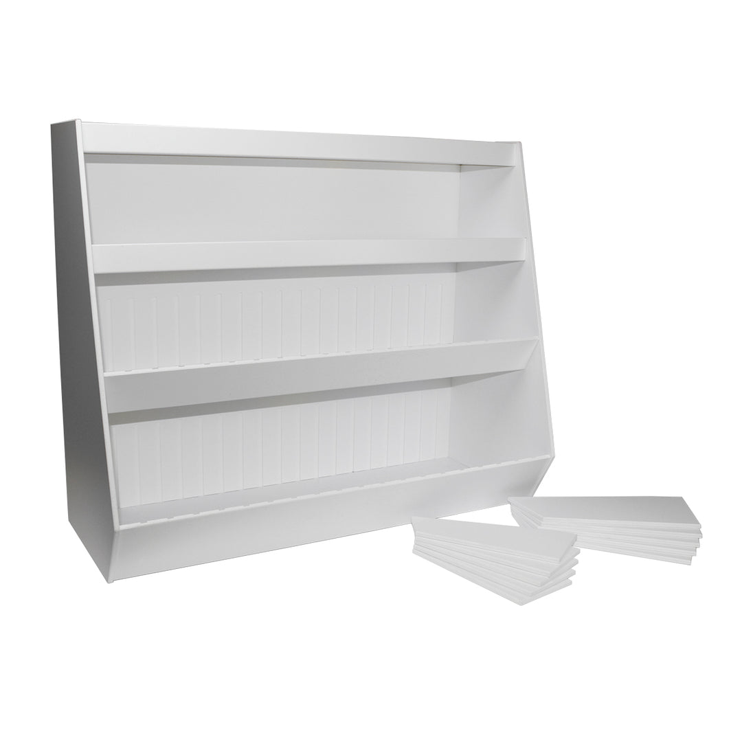 Lab Storage Shelves with Bins