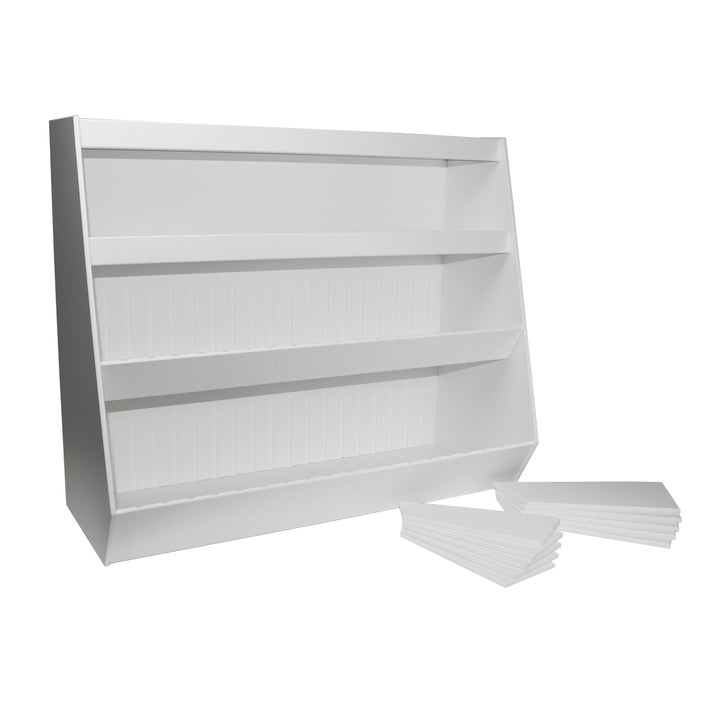 Lab Storage Shelves with Bins