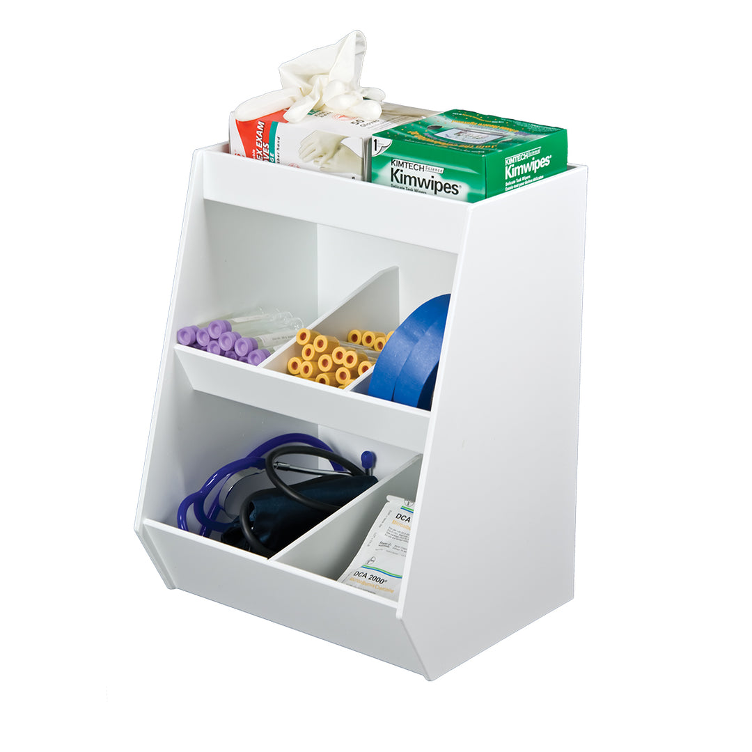 Lab Storage Shelves with Bins