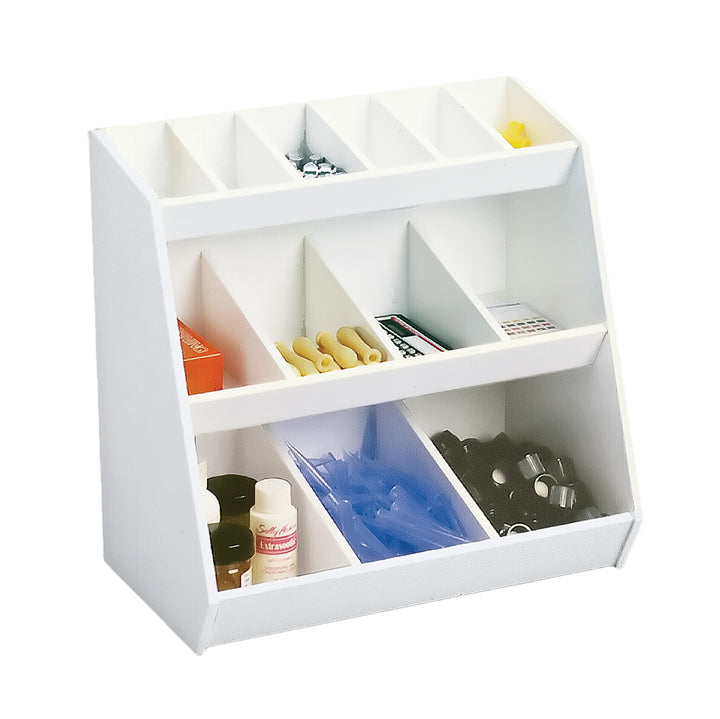 Lab Storage Shelves with Bins