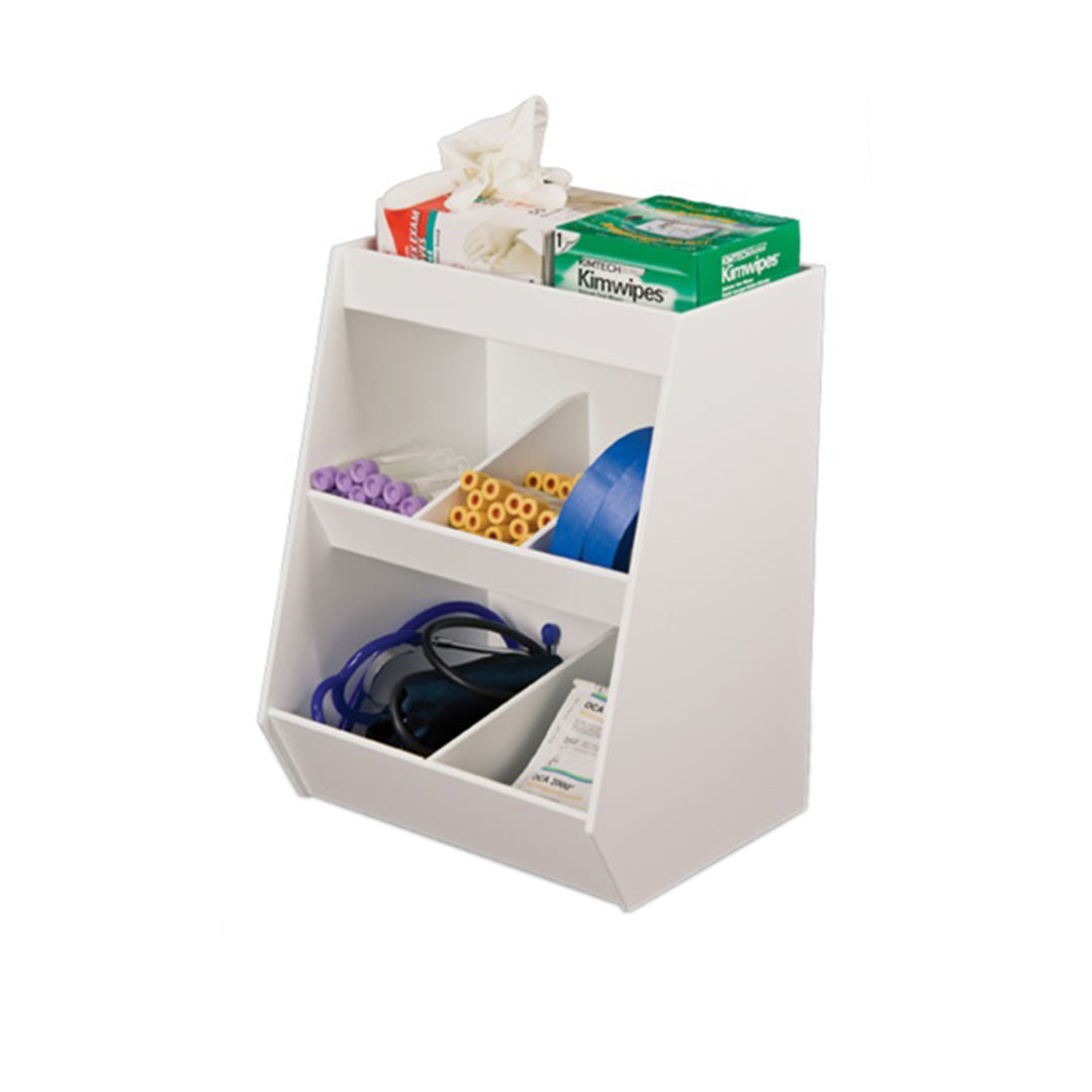 Lab Storage Shelves with Bins