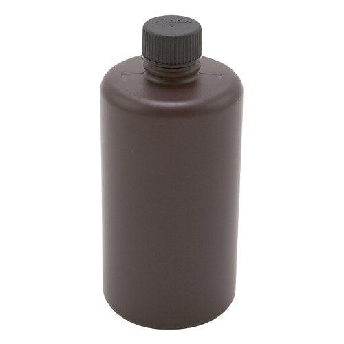 1L Narrow Mouth Amber HDPE Bottle