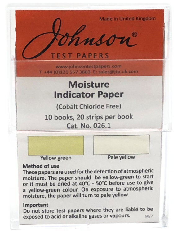 Humidity Indicator Paper – Cambridge Environmental Products, Inc.