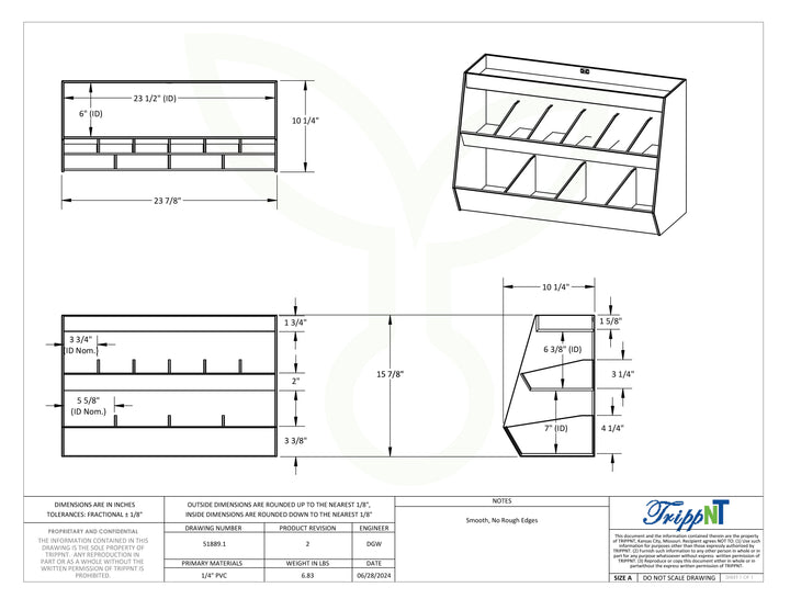 Lab Storage Shelves with Bins