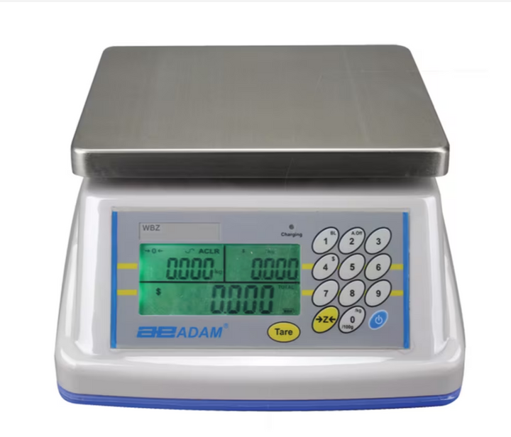 Adam Equipment WBZ 15aM - 6kg x 2g Washdown IP66 Retail Scale