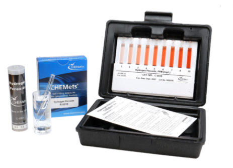 Hydrogen Peroxide CHEMets® Visual Test Kit - 0-0.8 & 1-10 ppm