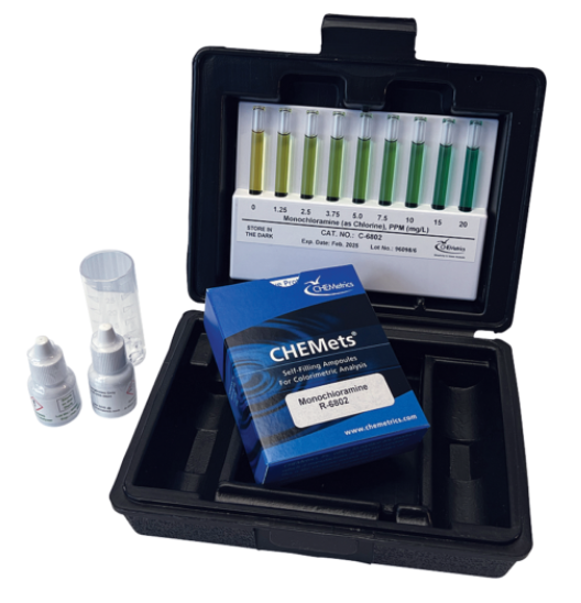 Monochloramine CHEMets® Visual Test Kit - 0 - 20 ppm as NH2Cl-Cl2