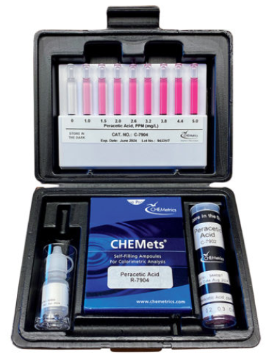 Peracetic Acid CHEMets® Visual Test Kit - 0-1 & 0-5 ppm