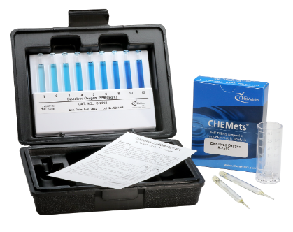 Dissolved Oxygen CHEMets® Visual Test Kit - Indigo Carmine Method