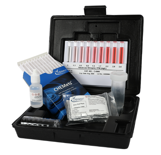 Nitrate Zinc Reduction Method CHEMets® Visual Test Kit - 0-3.4 ppm as N