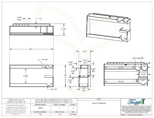 pH Meter Supplies Organizer Workstation