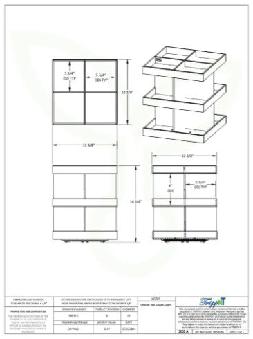Rotating Triple Shelf Organizer