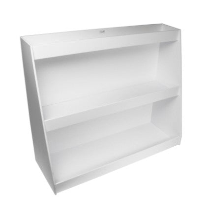 White Angled Triple Safety Shelf