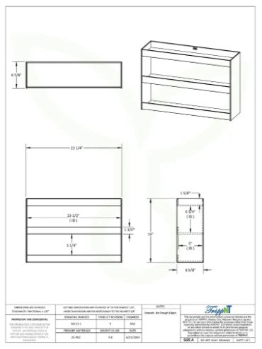 Straight Triple Safety Shelf