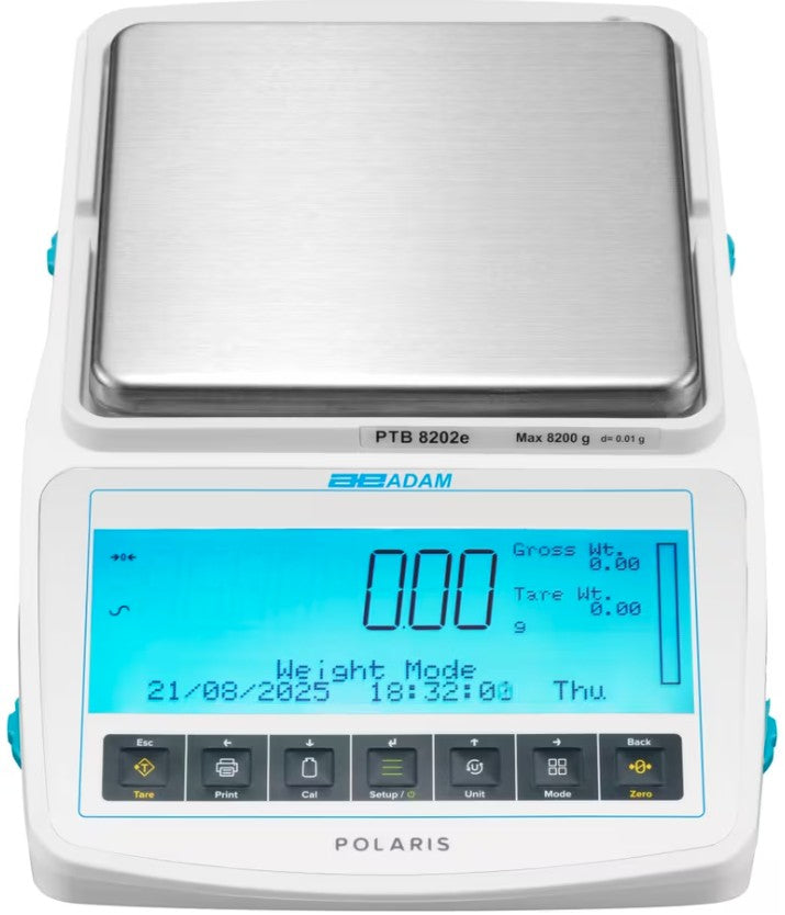 Adam Equipment PTB 8202e  - 8200g x 0.01g Precision Balance