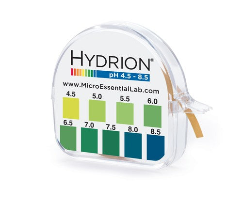Hydrion S/R pH paper dispenser roll 4.5 to 8.5 neutral range