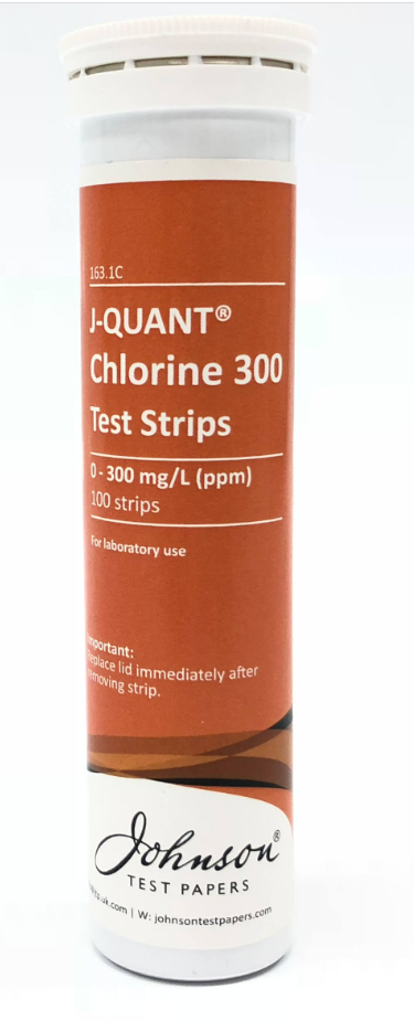 Chlorine 300 J-QUANT® Semi Quantitative Chlorine Test Strips