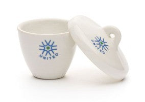 Porcelain High Form Crucible with Lid