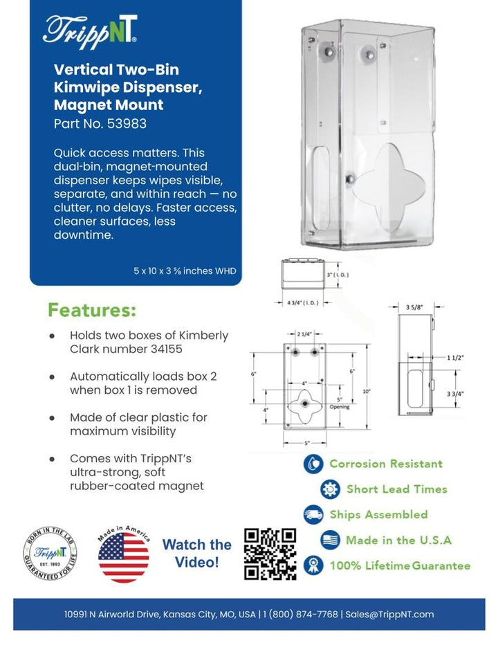 Kimwipe Holders and Dispensers