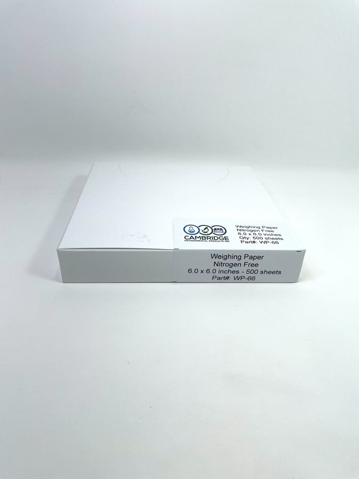 6 x 6" Nitrogen Free Weighing Paper - 500 Sheets