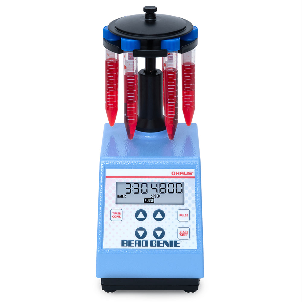 OHAUS Bead Genie bead beater with interchangeable tube holders